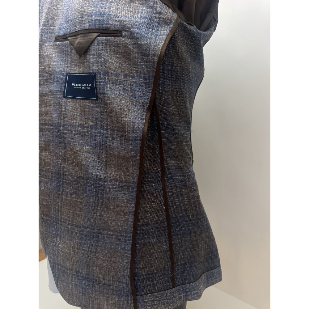 NWT Peter Millar Crown Crafted Dawson Plaid Blazer Jacket Sport Coat 42 R $1295 - Picture 14 of 16